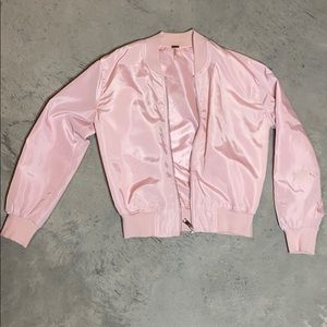 Pink bomber jacket